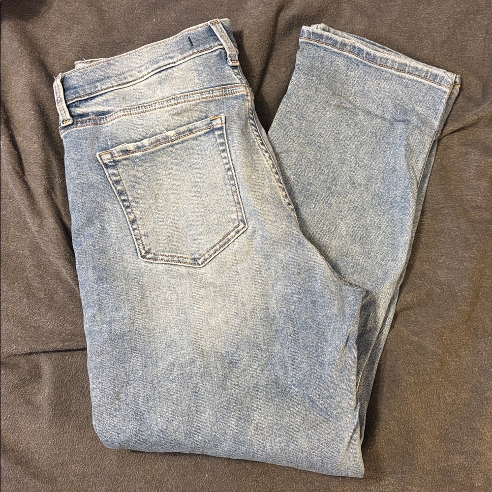 Rocky High Rise Boyfriend Distressed Jeans